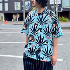 HIGHTIMES | S/S HAWAIIAN SHIRT -TYPE 2- #MINTBLUE [HIGHTIMES-WM-HI06]