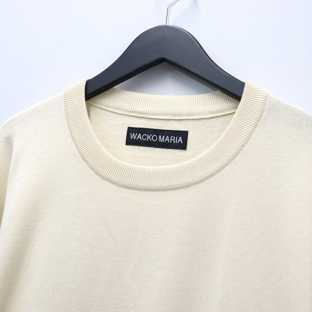 COTTON KNIT CREW NECK SWEATER ( TYPE-1 ) #IVORY [26FWE-WMK-KN01]