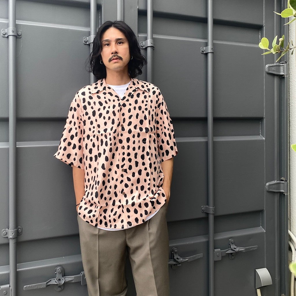 HAWAIIAN SHIRT S/S -TYPE 2- #PINK-BLACK [24SS-WMS-HI02]