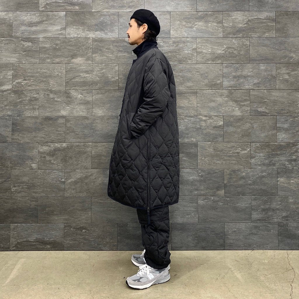 MILITARY CREW NECK DOWN COAT #BLACK [TAION-104BML-1 LONG]