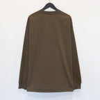 TECH DRAWSTRING TEE L/S #BROWNKAHKI [BE-31025W]