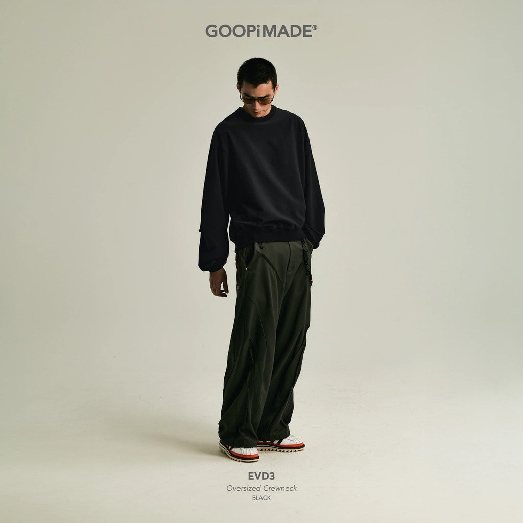 EVD3 Oversized Crewneck #Black [GOOPI-26AW-SEP-03]