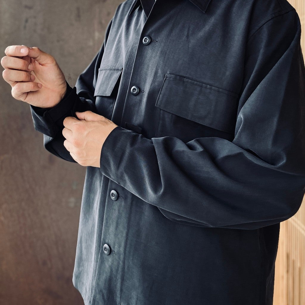 Military Over Shirts #Black [SD26F-SH03]