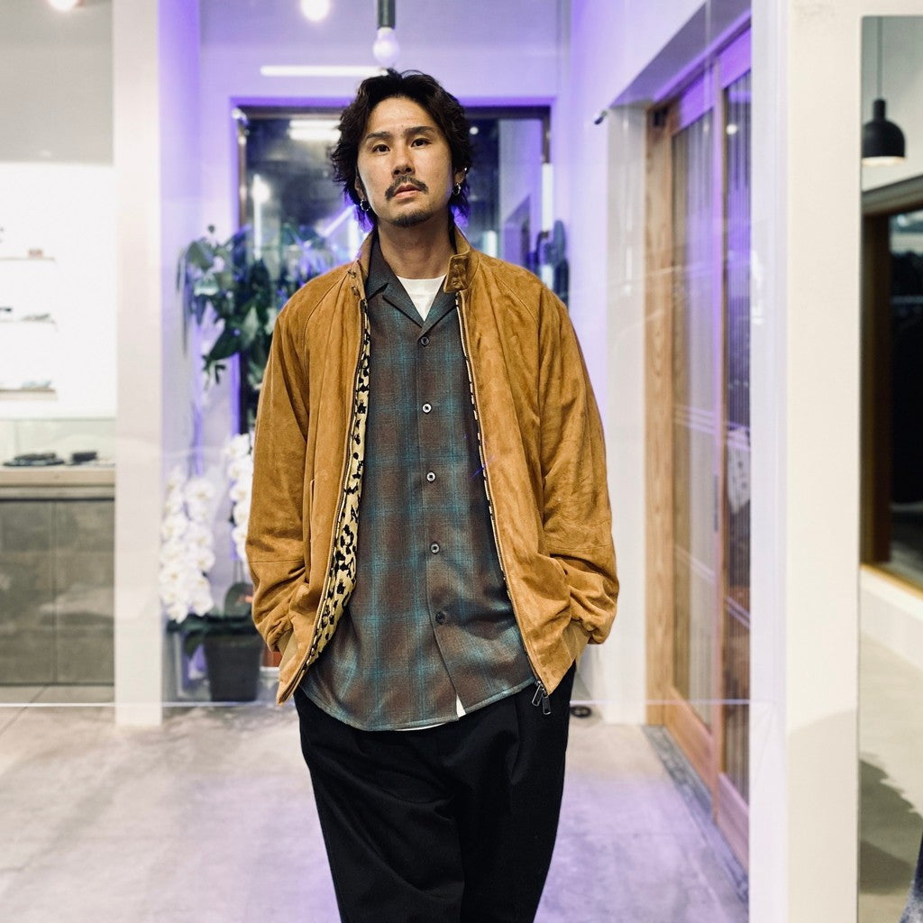 PENDLETON | WOOL OMBRE CHECK OPEN COLLAR SHIRT L/S ( TYPE-3