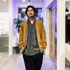 PENDLETON | WOOL OMBRE CHECK OPEN COLLAR SHIRT L/S ( TYPE-3 ) #BROWN-BLUE [25FW-WMS-PE03]