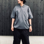 TECH POLO SHIRT S/S #CHARCOAL [BE-37026]