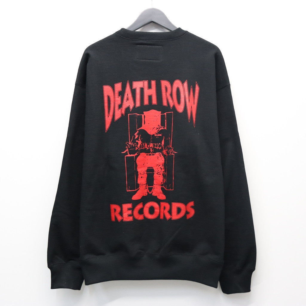 DEATH ROW RECORDS | HEAVY WEIGHT CREW NECK SWEAT SHIRT #BLACK [DEATHROW-WM-SS06]