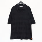 RIDGE BORDER OPEN POLO #Black [SS25-S06]