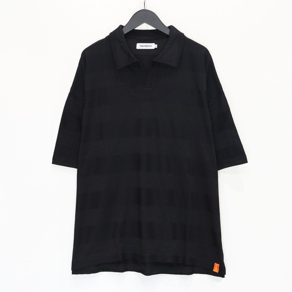 RIDGE BORDER OPEN POLO #Black [SS25-S06]
