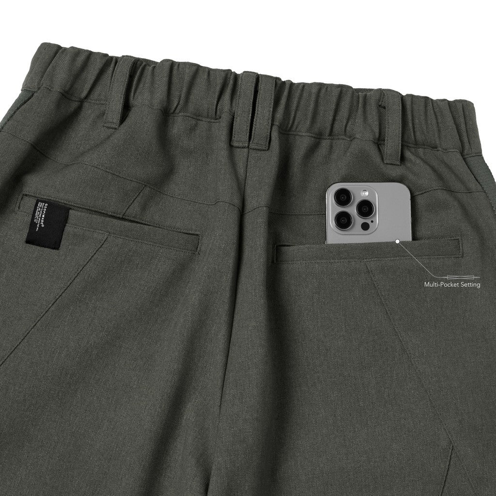 "RDA-01P" - 都市遊牧科技西裝褲 #灰色 [GOOPI-25SS-FEB-02]