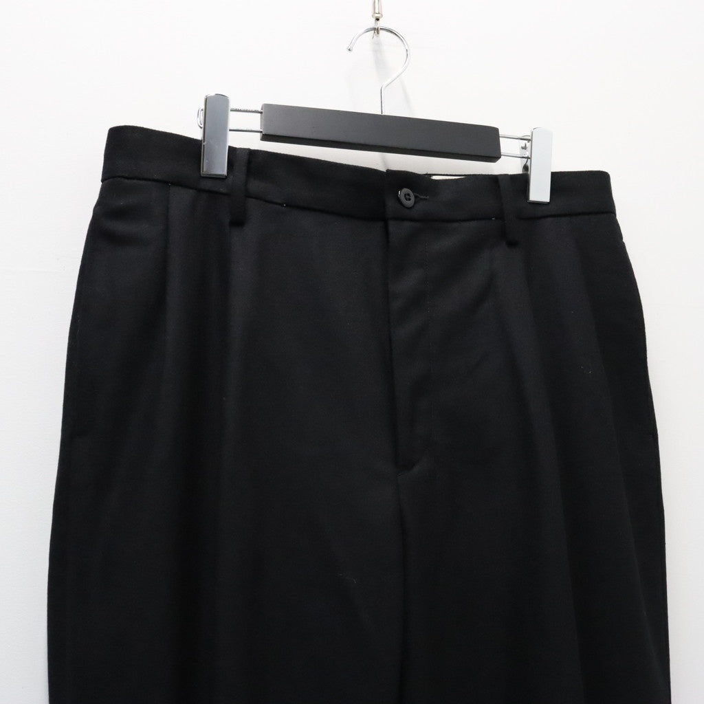 DOUBLE PLEATED WOOL TROUSERS ( TYPE-1 ) #BLACK [26FW-WMP-PT03]