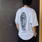 WASHED HEAVY WEIGHT CREW NECK T-SHIRT ( TYPE-1 ) #WHITE/BLACK [26FWE-WMT-WT01]