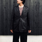 LEATHER JACKET ( TYPE-2 ) #BLACK [26FW-WMO-JK02]