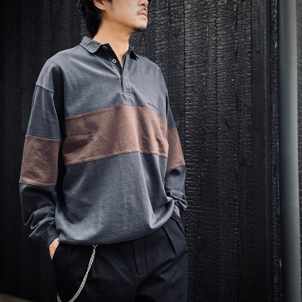 Rugby Jersey #Charcoal x Brown [SD25F-CT03]