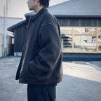 INSULATED WOOL BLOUSON JACKET #MOCHA [HOD25AWIWBJK]