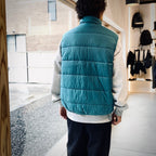 TECH REVERSIBLE CLIMBERS PUFF VEST #EMERALD GREEN×BK [BW-23025W]