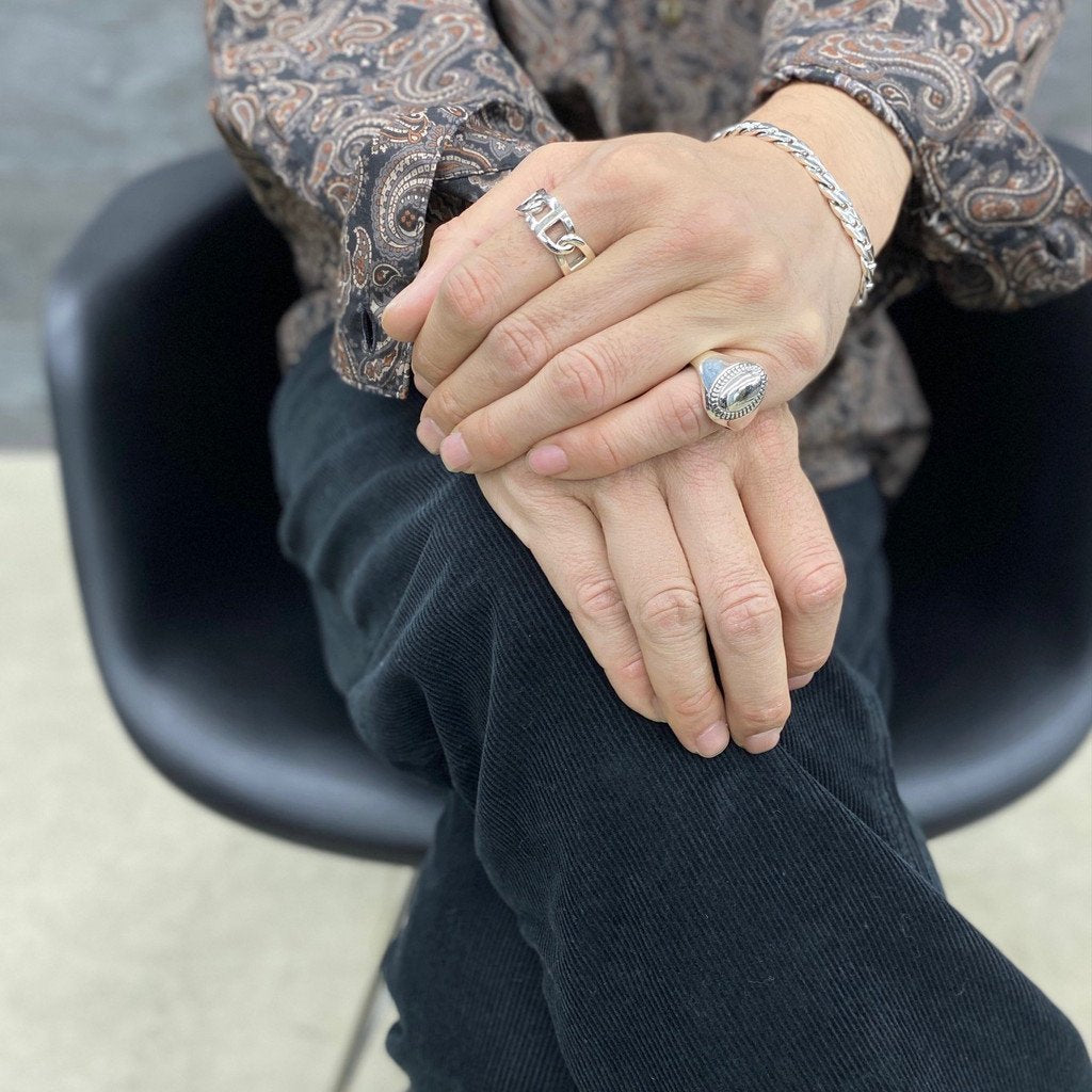 Basic Link Bracelet -8mm- #SILVER [XOB008]