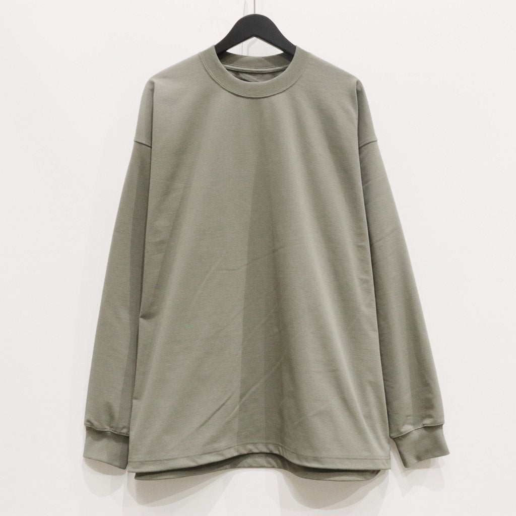TECH DRAWSTRING L/S TEE #WOLF GRAY [BE-40025]
