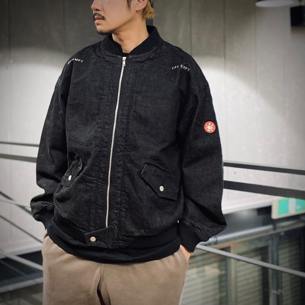 DBL FLAP ZIP JACKET #BLACK [CES27JK06]