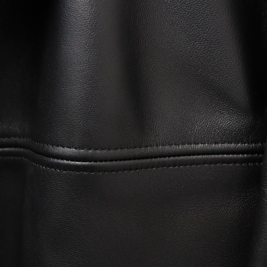LEATHER COAT ( TYPE-2 ) #BLACK [26FWE-WMO-CO02]