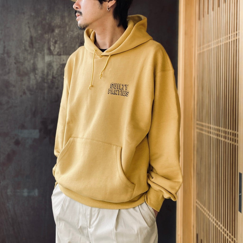 MIDDLE WEIGHT PULLOVER HOODED SWEAT SHIRT #YELLOW [26SS-WMC-SS07]
