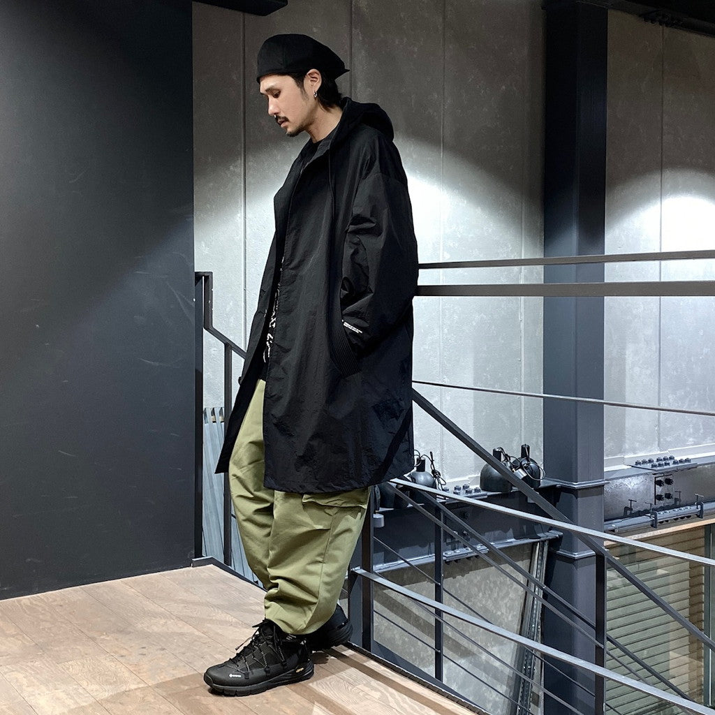 HOODED BIG COAT #BLACK [FW23-JK12]
