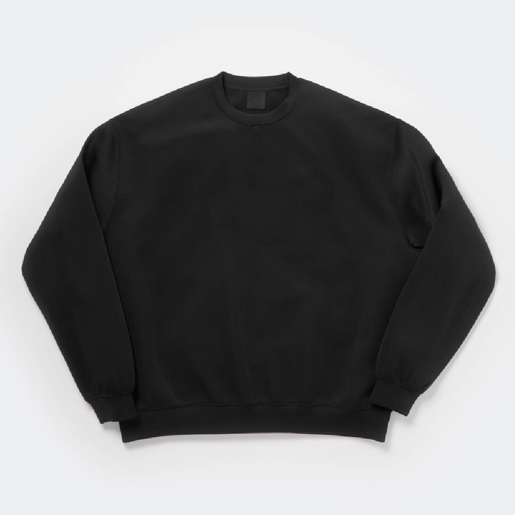 TECH SCUBA KNIT CREW #BLACK [BE-40026]