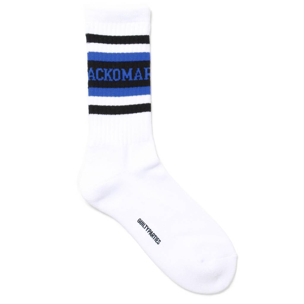 SKATER SOCKS ( TYPE-1 ) #WHITE-BLUE [24FW-WMA-SO01]