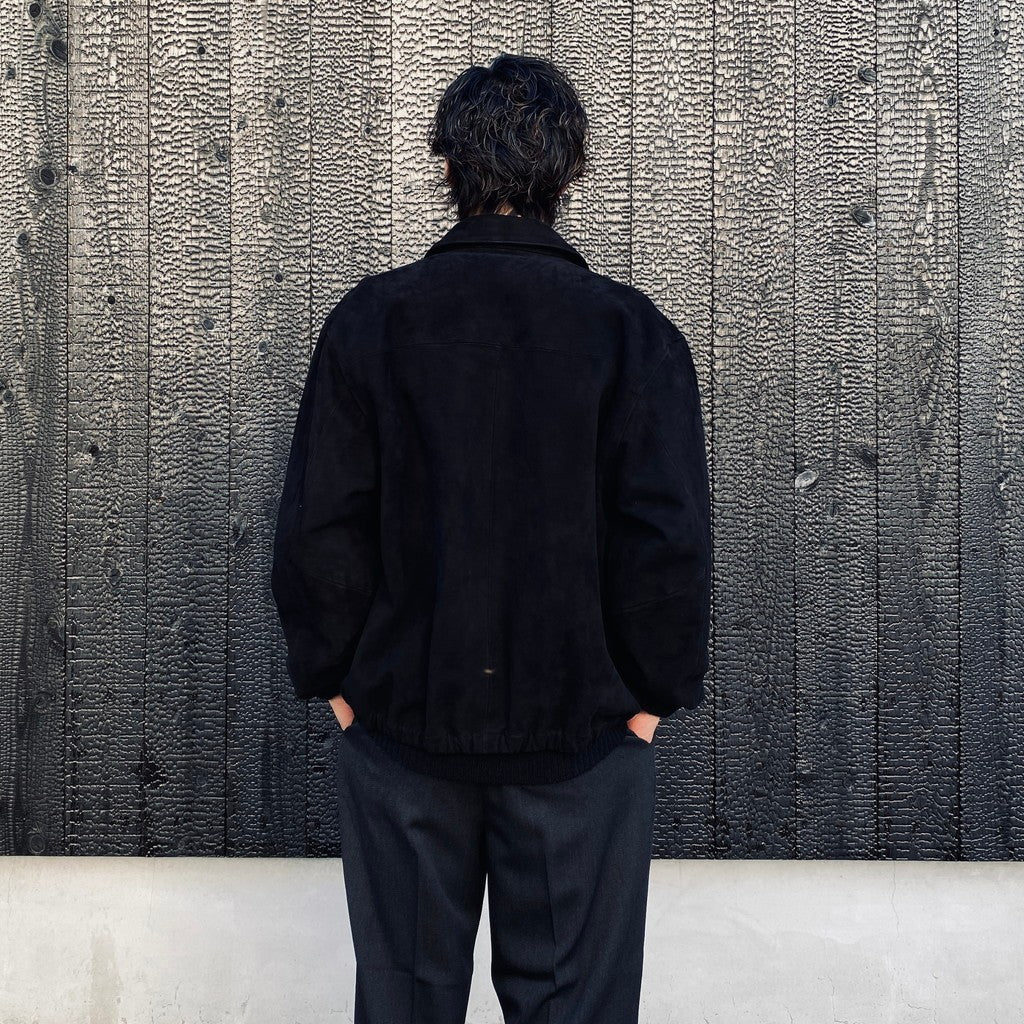 SUEDE LEATHER 50'S JACKET ( TYPE-1 ) #BLACK [25SSE-WMO-BL03]