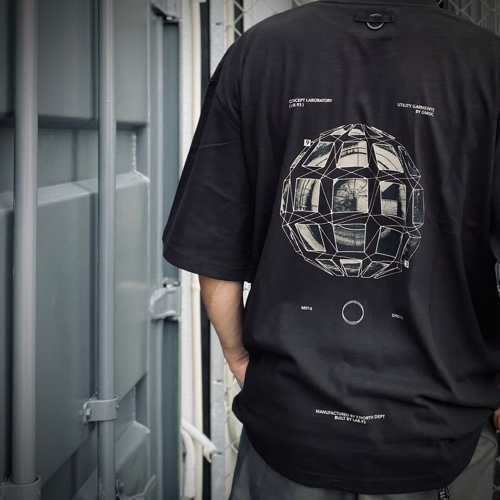 “Gr-01T”概念。 3D圓形T卹 #SHADOW [GOOPI-25SS-JUN-04]