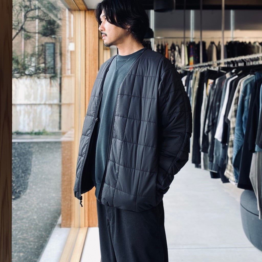 TECH PERTEX REVERSIBLE HIKER CARDIGAN (3M撥水中綿) #BLACK [BW-21026W]