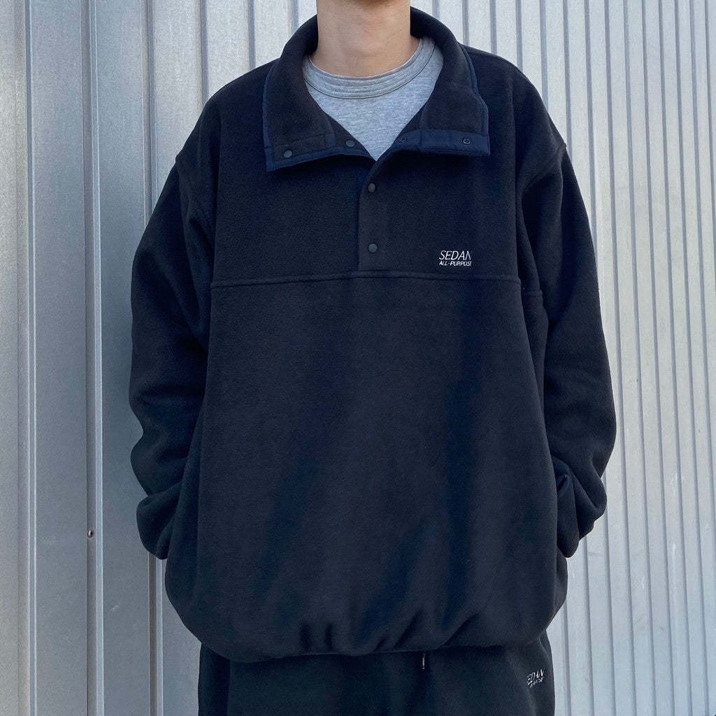 Fleece Snap Pullover #Black [SD25F-CT11]