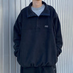 Fleece Snap Pullover #Black [SD25F-CT11]