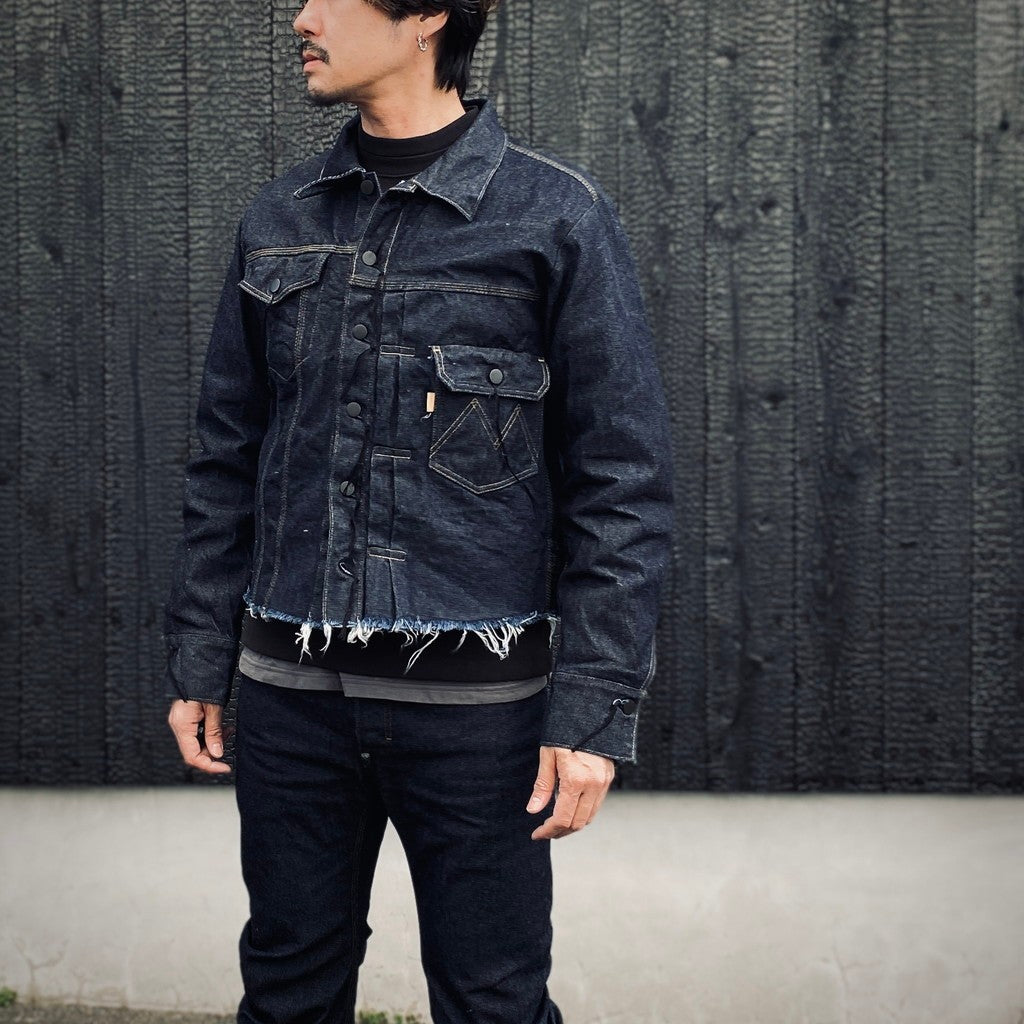 Deconstructed Denim Tracker(KOJIMA) #INDIGO [M-P3-LO5]
