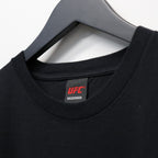 UFC | WASHED HEAVY WEIGHT CREW NECK T-SHIRT ( TYPE-3 ) #BLACK [UFC-WM-WT03]