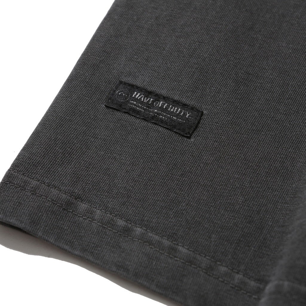 DYED POCKET HALF SLEEVE TEE #DARK GREY [HOD26-01-TS002]