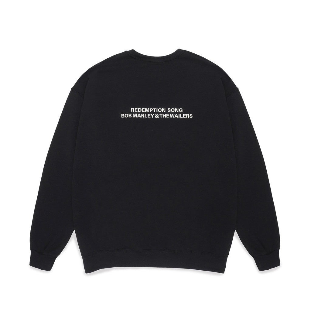 BOB MARLEY | CREW NECK SWEAT SHIRT ( TYPE-4 ) #BLACK [BOBMARLEY-WM-SS14]