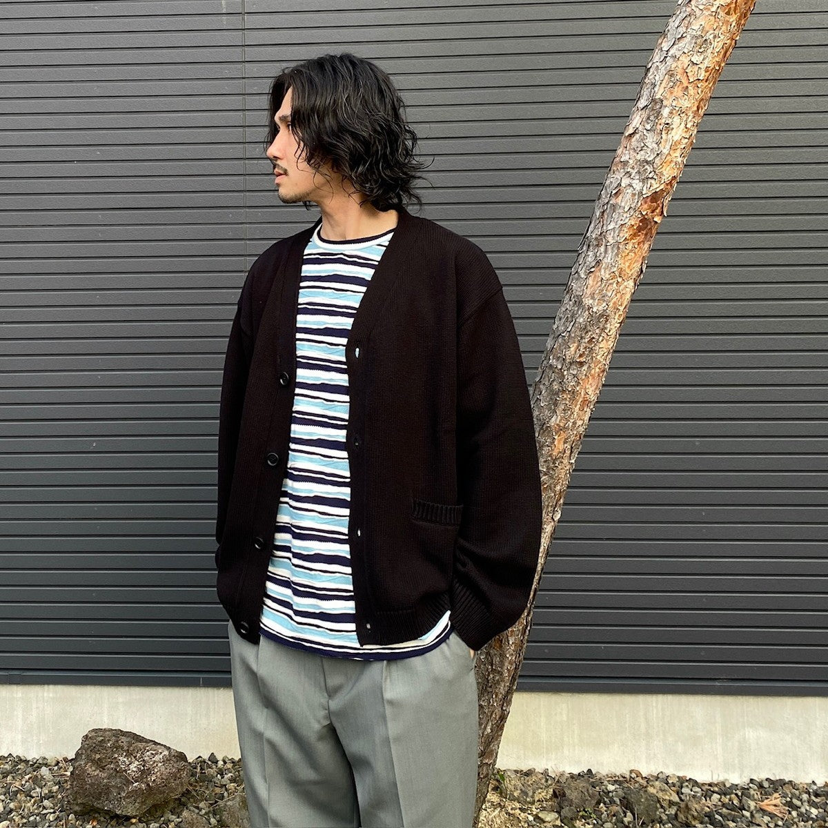 邊框 T 卹 #NAVY [SC2410-CT05]