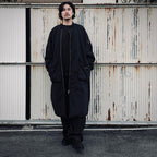 GARMENT DYE DOWN MA-1 LONG COAT 2.0 #BLACK [FST09262U0002]