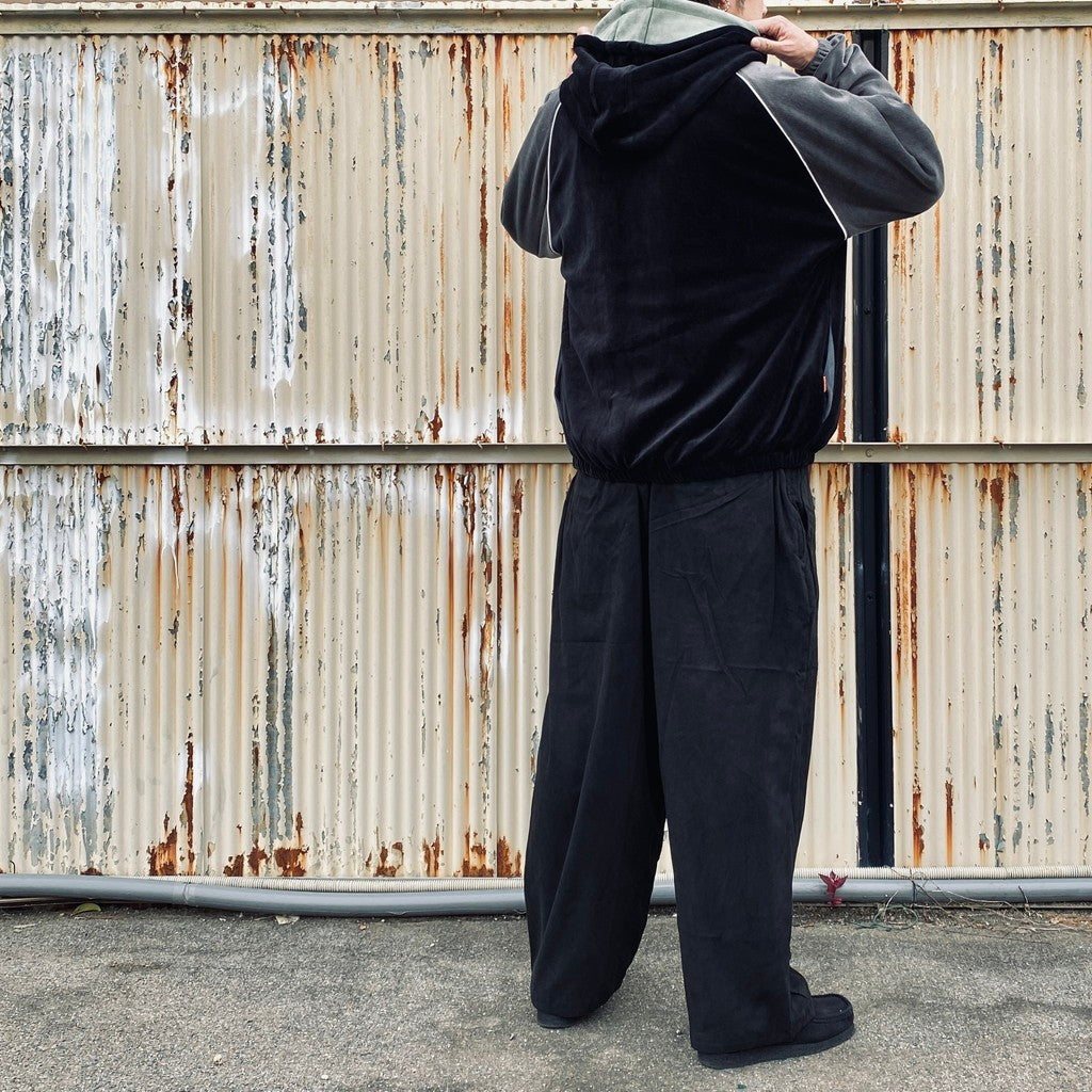 麂皮寬鬆褲 #黑色 [FW25-B12]