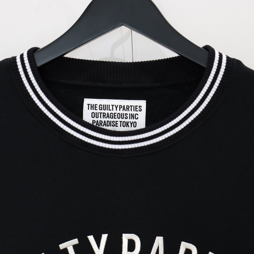 MIDDLE WEIGHT CREW NECK SWEAT SHIRT ( TYPE-3 ) #BLACK [25SS-WMC-SS27]