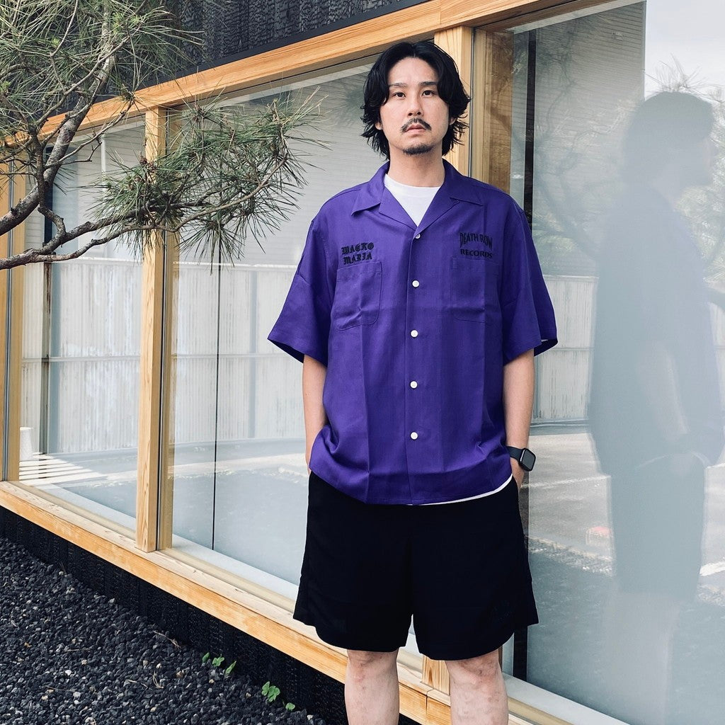 DEATH ROW RECORDS | 50'S SHIRT S/S #PURPLE [DEATHROW-WM-OC01]