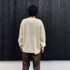TIM LEHI | INTARSIA CREW NECK SWEATER #WHITE [22FW-WMK-KN22]