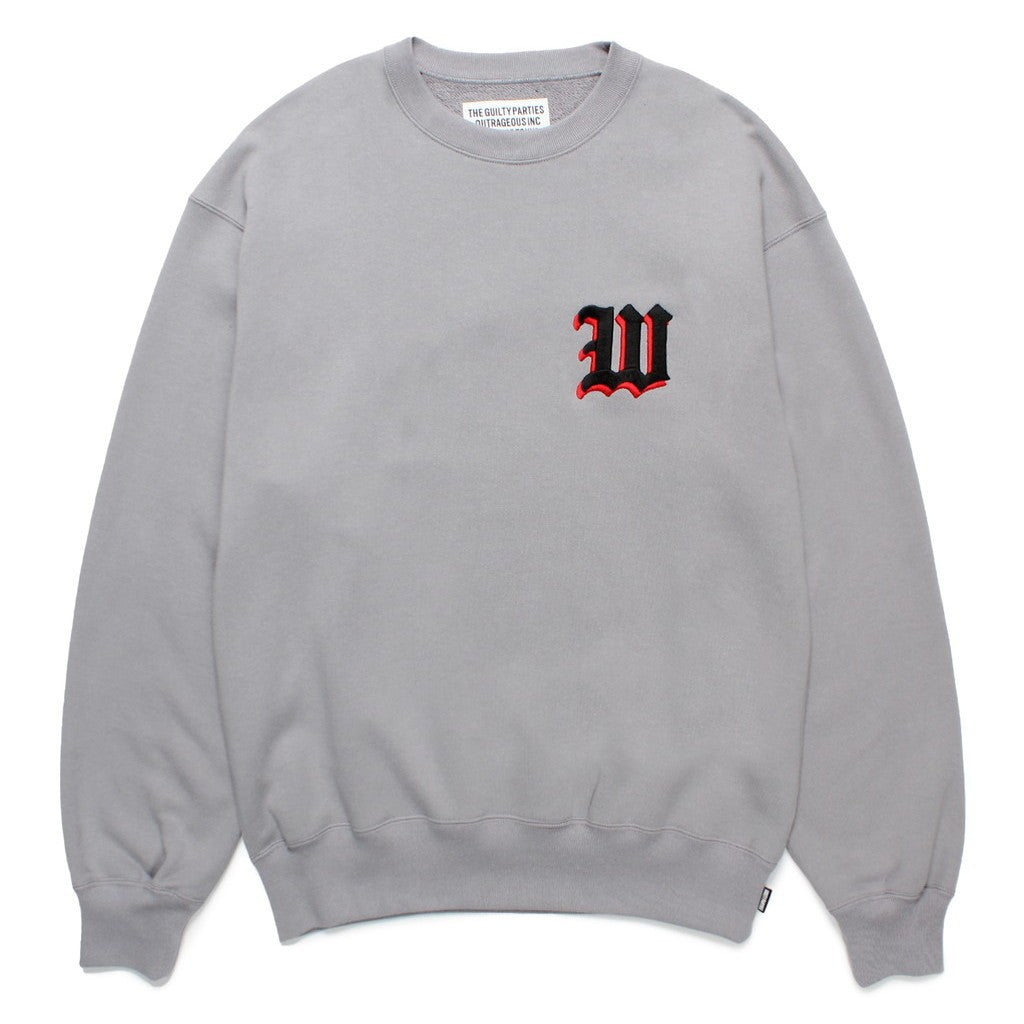 中厚圓領運動衫（TYPE-2）#灰色 [24FW-WMC-SS08]