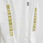 WASHED HEAVY WEIGHT CREW NECK LONG SLEEVE T-SHIRT ( TYPE-4 ) #WHITE [25SS-WMT-LT04]