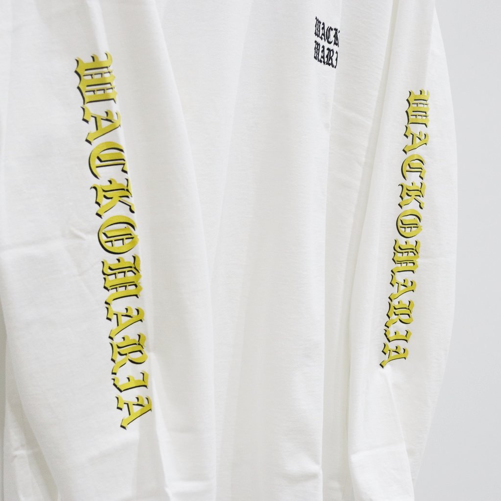 WASHED HEAVY WEIGHT CREW NECK LONG SLEEVE T-SHIRT ( TYPE-4 ) #WHITE [25SS-WMT-LT04]