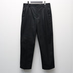 DOUBLE PLEATED CHINO TROUSERS #BLACK [26SS-WMP-PT12]
