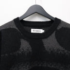 PATTERN MOHAIR KNIT #Black [26FW_KN01]