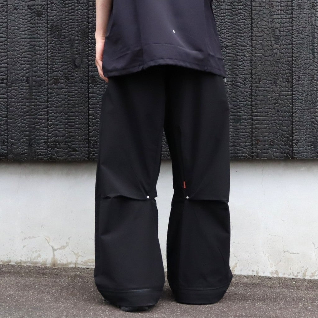 WX-P1 Zip-Extentsion Wide Trousers #Black [GOOPI-26SS-MAY-01]