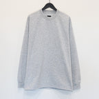 TECH DRAWSTRING TEE L/S #HEATHER GRAY [BE-31025W]